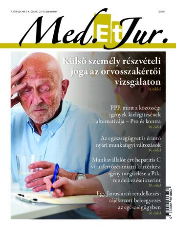 MED. et JUR. 7. évfolyam 4. szám